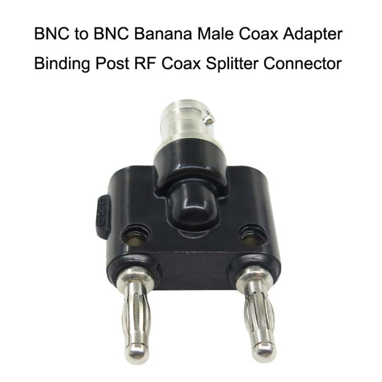 5pcs BNC Female To Dual Banana Plug Adapter Binding Male Connector, BNC Female To Dual Banana Male 5pcs BNC Female To Dual Banana Plug Adapter Binding Male Connector, BNC Female To Dual Banana Male